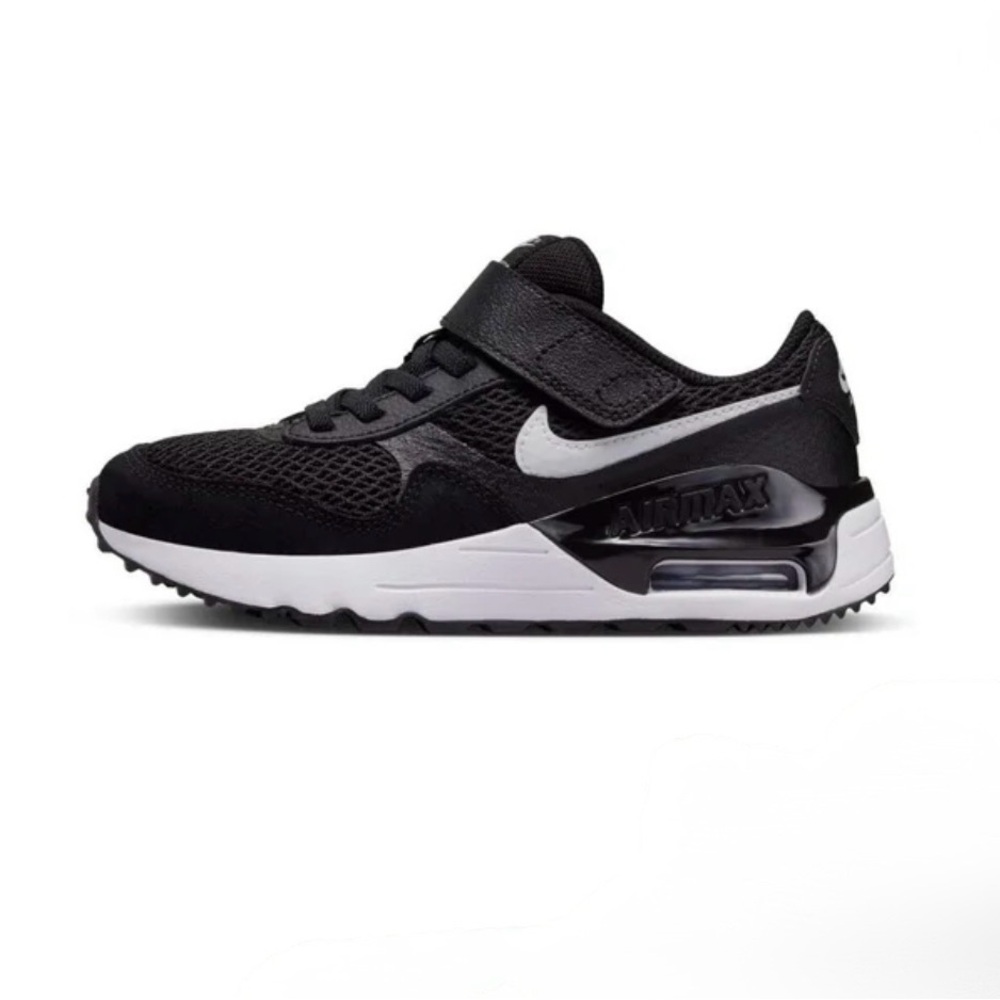 NWT Nike Air Max SYSTM Little Kids' , Black/White-Wolf Grey  SZ 12